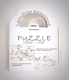 Puzzle dwustronne ENPAP kolorowanka edukacyjna 