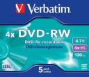 Płyty DVD - RW  Verbatim 4,7GB 