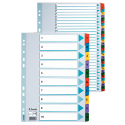 Przekładki A4 ESSELTE A-Z Mylar 100166
