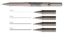 Cienkopis kreślarski Faber Castell Ecco Pigment  0,1-0,8