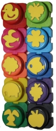 Farby do malowania palcami COLORINO Kids z pieczątkami 10 kol.