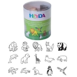 Stemple HEYDA drewniane mix wzorów