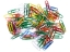 Spinacze  E&D Plastic /6050/ okrągłe kolorowe 26 mm 500 szt.