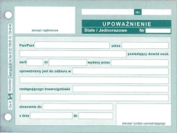 Upoważnienie A6