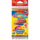 Kredki dwukolorowe 12kol/24kol Colorino trójkątne 
