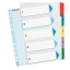 Przekładki A4 ESSELTE Maxi Mylar  kolorowe, numeryczne 1-5 /100207/