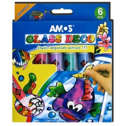 Farby witrażowe AMOS 6 kolorów