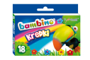 Kredki świecowe BAMBINO 18 kolorów 
