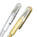 Cienkopis żelowy PENTEL K118 metalik (złoty/srebrny/biały)