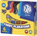 Farby plakatowe ASTRA w tubach, 30 ml, 6 kol.
