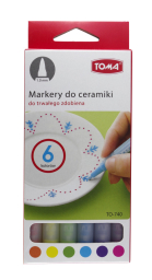 Markery do ceramiki TOMA 6kol.