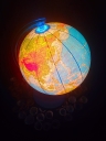 Globus fizyczny podświetlany 250 mm 
