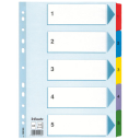 Przekładki A4 ESSELTE 1-5 Mylar, kol. rewersy /100160/