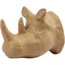 Głowa nosorożca  Decopatch z  papieru mache