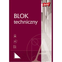 Blok techniczny UNIPAP A4 biały i kolor