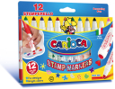 Flamastry ze stempelkami CARIOCA 12 kolorów