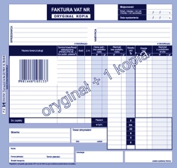 Faktura VAT - pozioma 2/3 A4