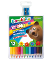 Kredki BAMBINO drewniane 12 kol. z temperówką 