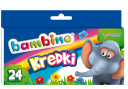 Kredki świecowe BAMBINO 24kol.