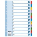 Przekładki A4 ESSELTE Mylar kartonowe, 1-12 /100162/