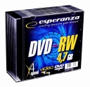 Płyty DVD-RW ESPERANZA 4,7 GB  slim 